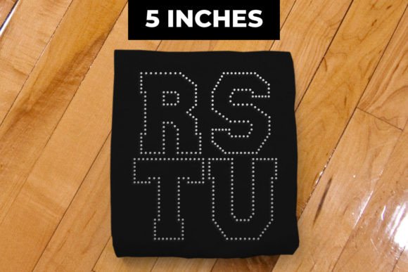 5 Inch Varsity Alphabet Rhinestone SVG Review