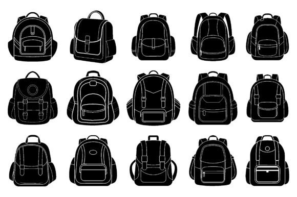 Backpack Silhouette Clipart SVG Bundle Review