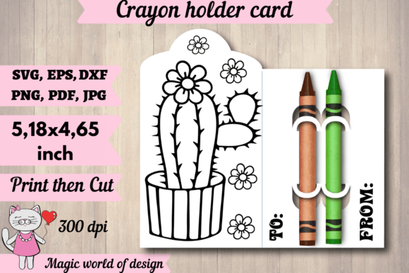 Cactus Coloring Card Holder SVG: A Crafter's Review