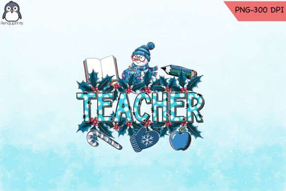 Cozy Winter Teacher Sublimation PNG Review