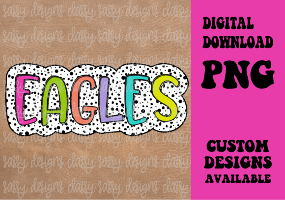 Eagles School Mascot, Dots Background Review