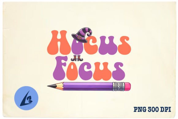 Hocus Focus Teacher Halloween Pencil PNG