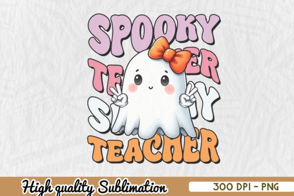 Retro Halloween Spooky Teacher PNG: A Designer's Review