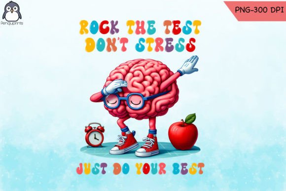 Rock the Test Don't Stress Teacher PNG Review