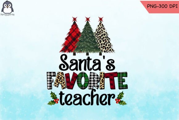 Santa's Favorite Teacher Plaid PNG: A Designer Review