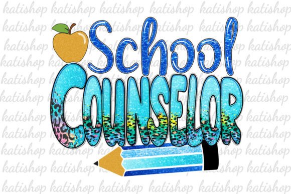 School Counselor Glitter PNG: A Sublimation Design Review