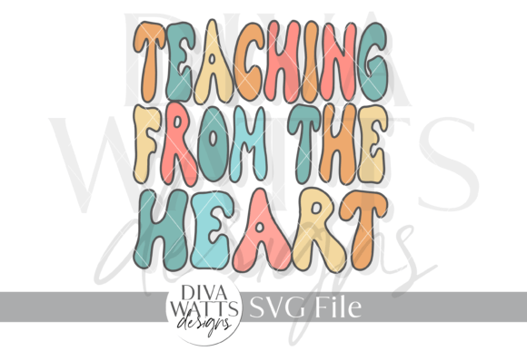 Teaching from the Heart Word Art SVG Review