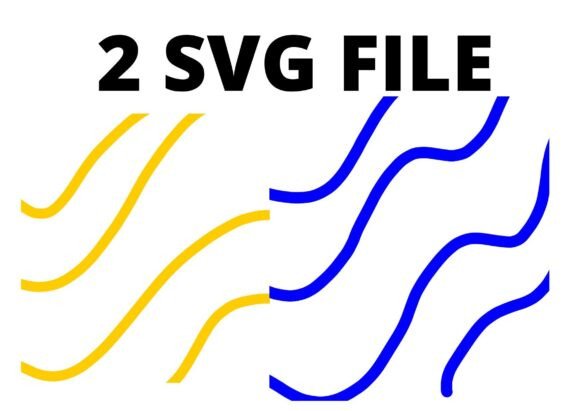 Yellow Blue Lines SVG Craft File: A Designer Review